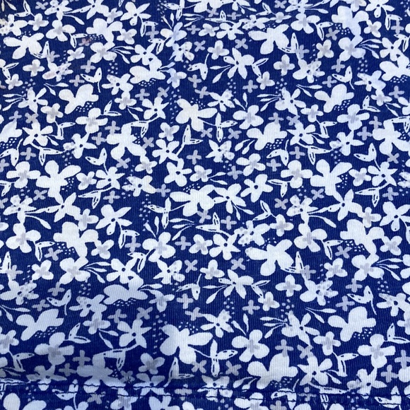 TEA COLLECTION 12 Tiny Violet Floral Print Dress Ruffled Sleeve - Picture 3 of 5